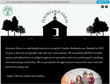 Tablet Screenshot of dooryardfarmmaine.com